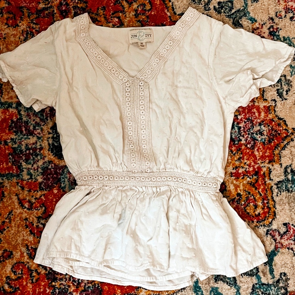 White Francesca’s blouse
